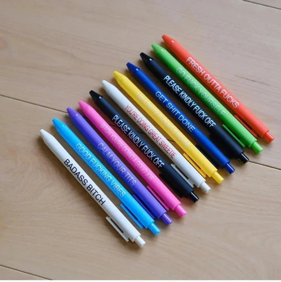 11Pcs Funny Adult Ballpoint Pen Set, Premium Days of The Week Swear Cuss Word - Picture 6 of 6